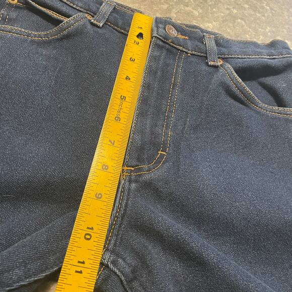 Vintage Lee Riders USA Bootcut Denim Jeans 28x30 (30x32) Western Leather Patch 1 - Picture 11 of 13